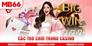 các trò chơi trong casino